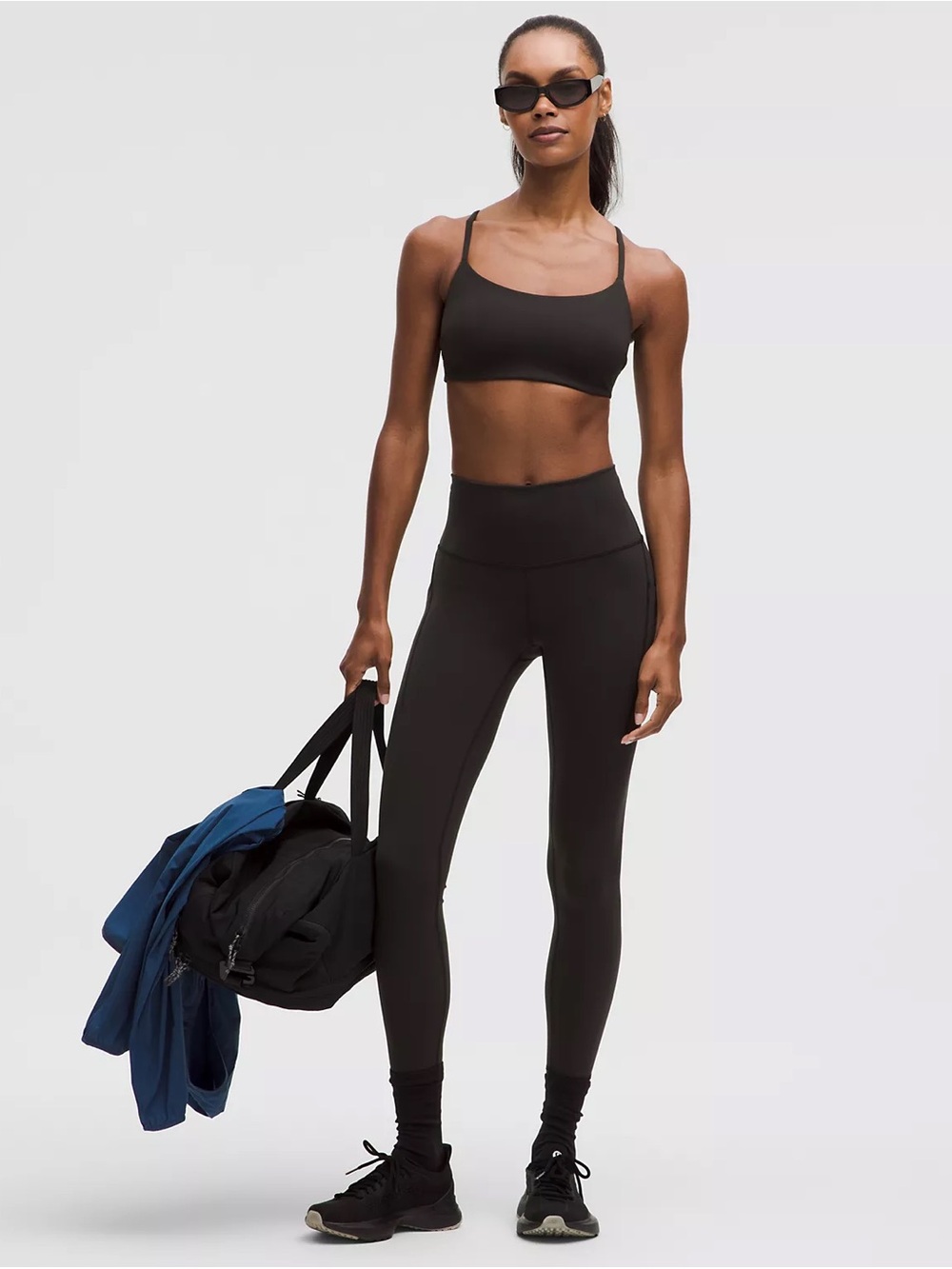 lululemon Black Wunder Train High Rise Tights 25” with pockets! NWT never used